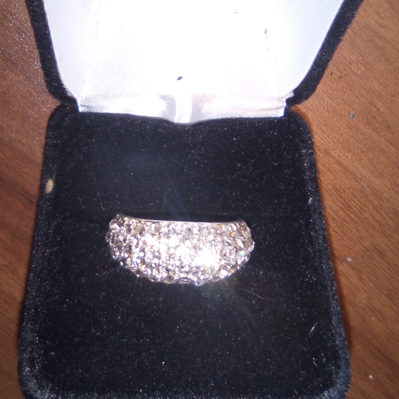 NWTS CZ STERLING SILVER BLING  RING - Picture 3 of 5